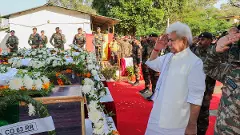 Rajouri encounter: J-K LG, Northern army commander, police pay tributes to 5 martyred soldiers