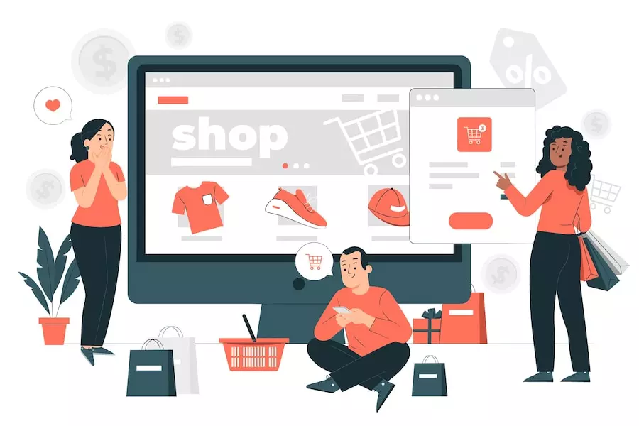 e-commerce firms sales