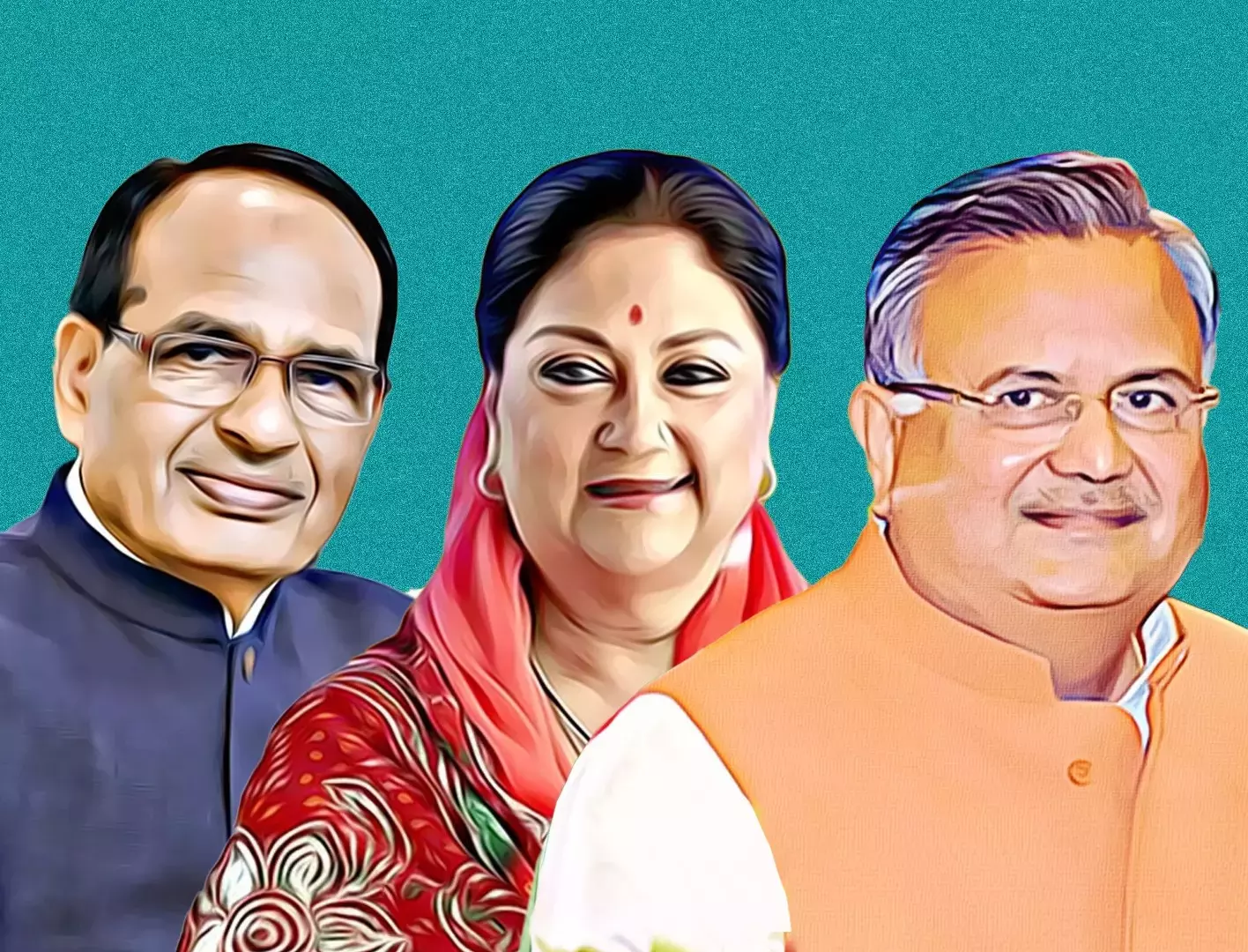 BJP’s win in three states boosts prospects for Raje, Chouhan and Raman Singh