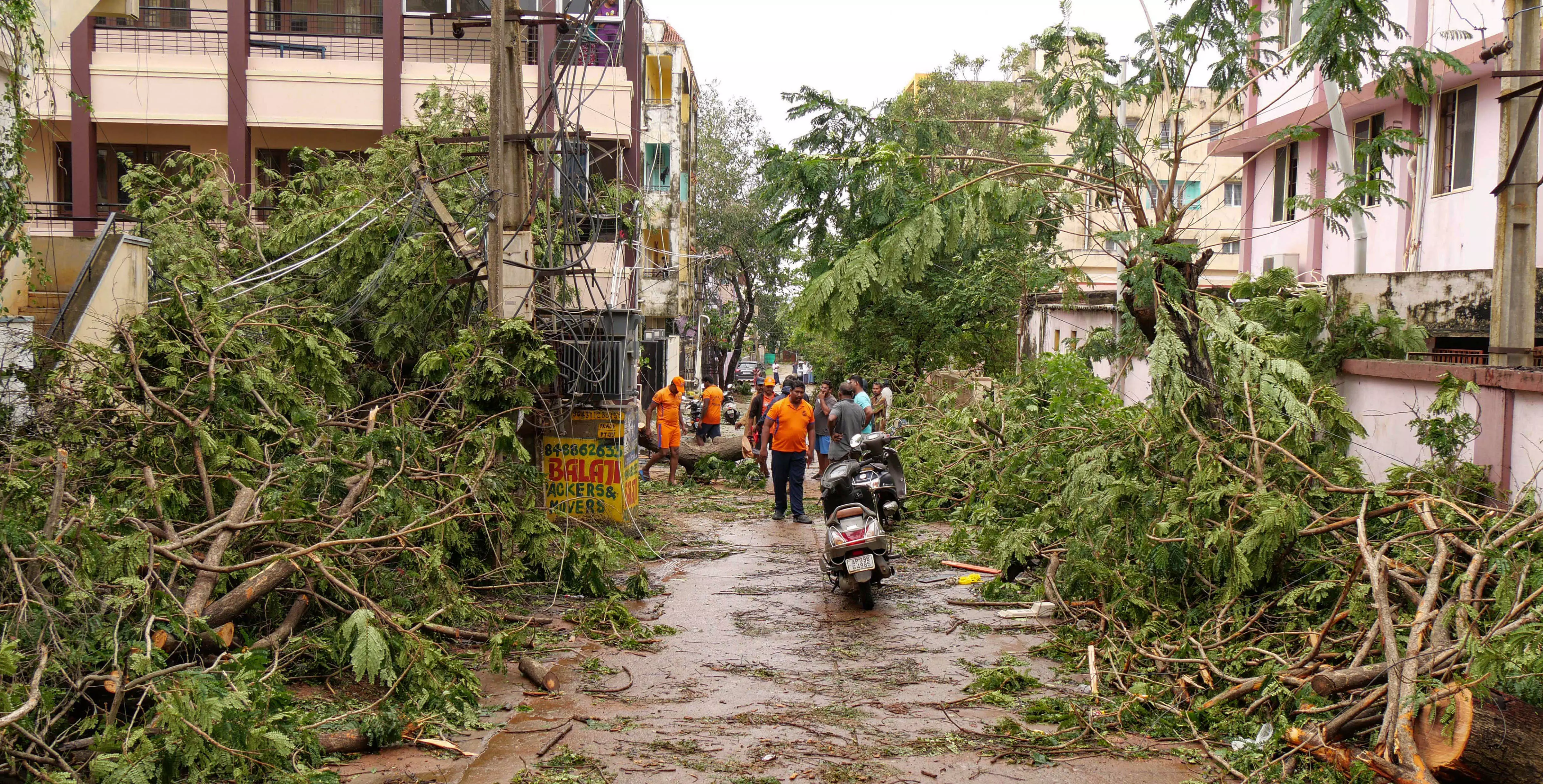 Andhra: Michaung damages infrastructure, subsides into cyclonic storm