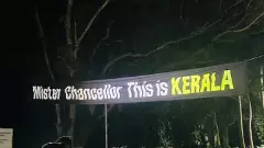 Kerala, banners against governor Arif Mohammad Khan