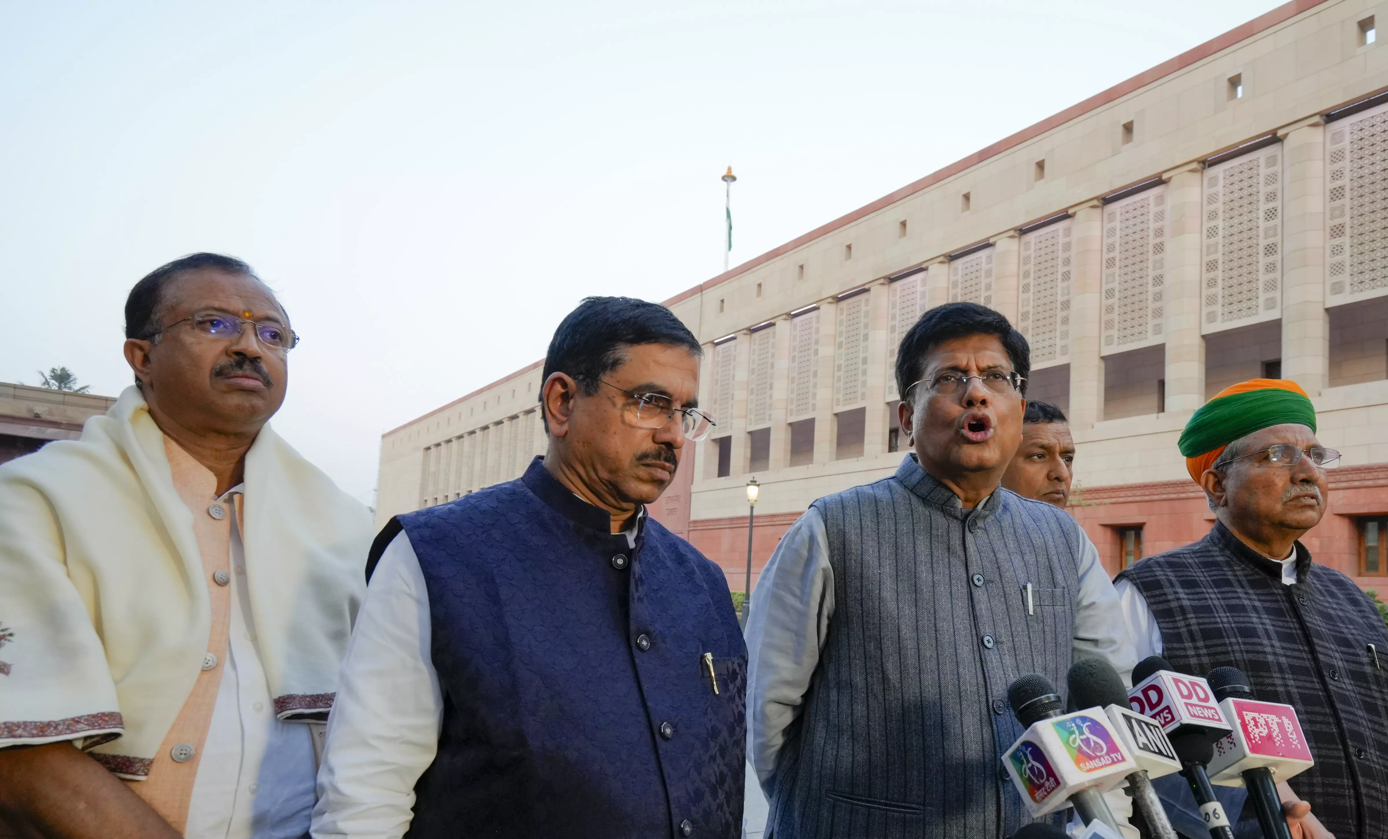 Piyush Goyal, Arjun Ram Meghwal, Pralhad Joshi