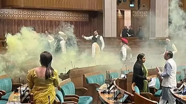 Parliament security breach, Lok Sabha