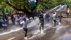 Kerala: Congress march to DGP office turns violent; police use water cannons, tear gas