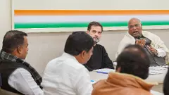 LS polls: Kharge, Rahul hold discussions with Andhra Congress leaders