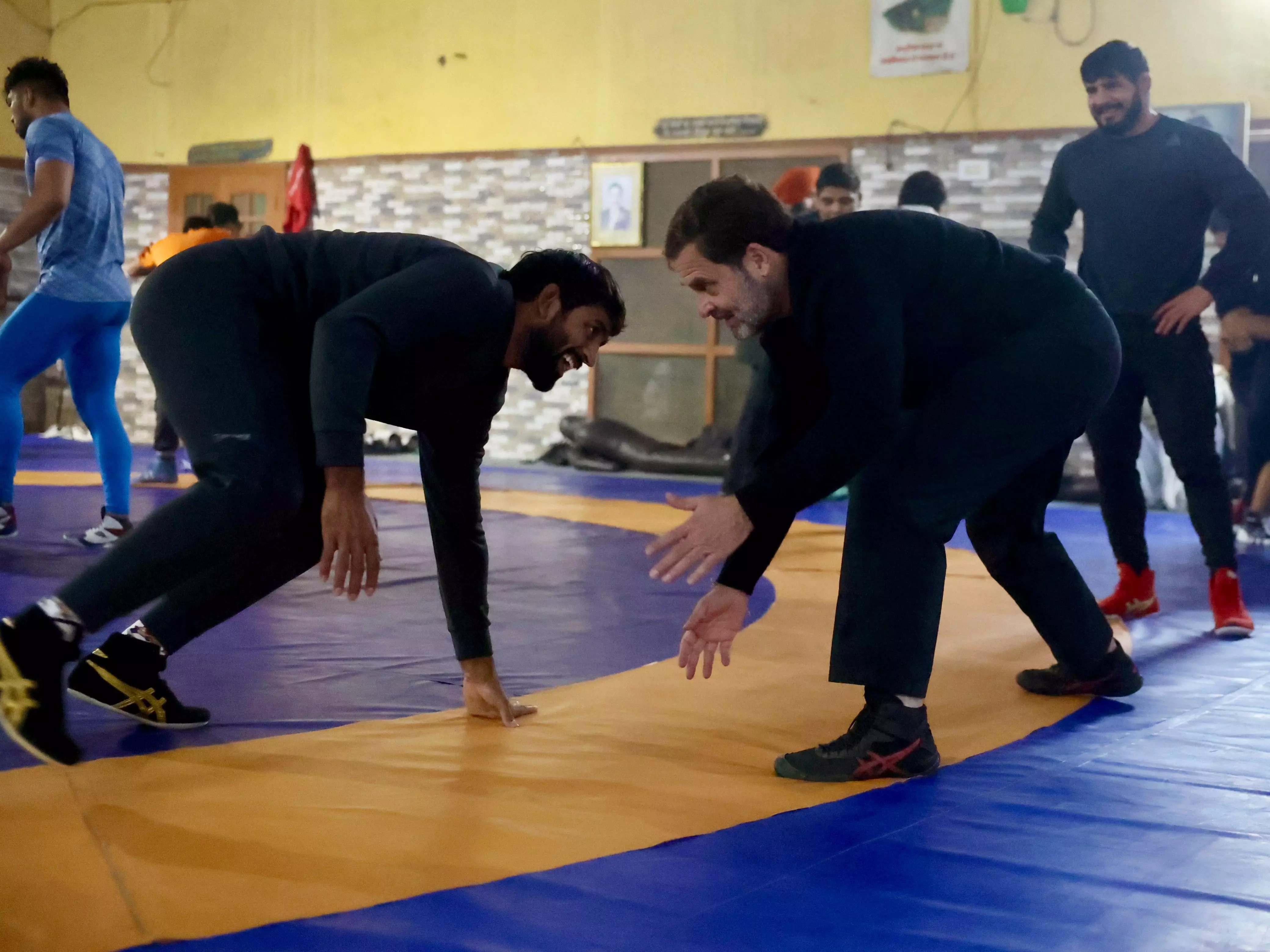 Haryana: Rahul Gandhi meets Punia, other wrestlers at Jhajjar ‘akhara’