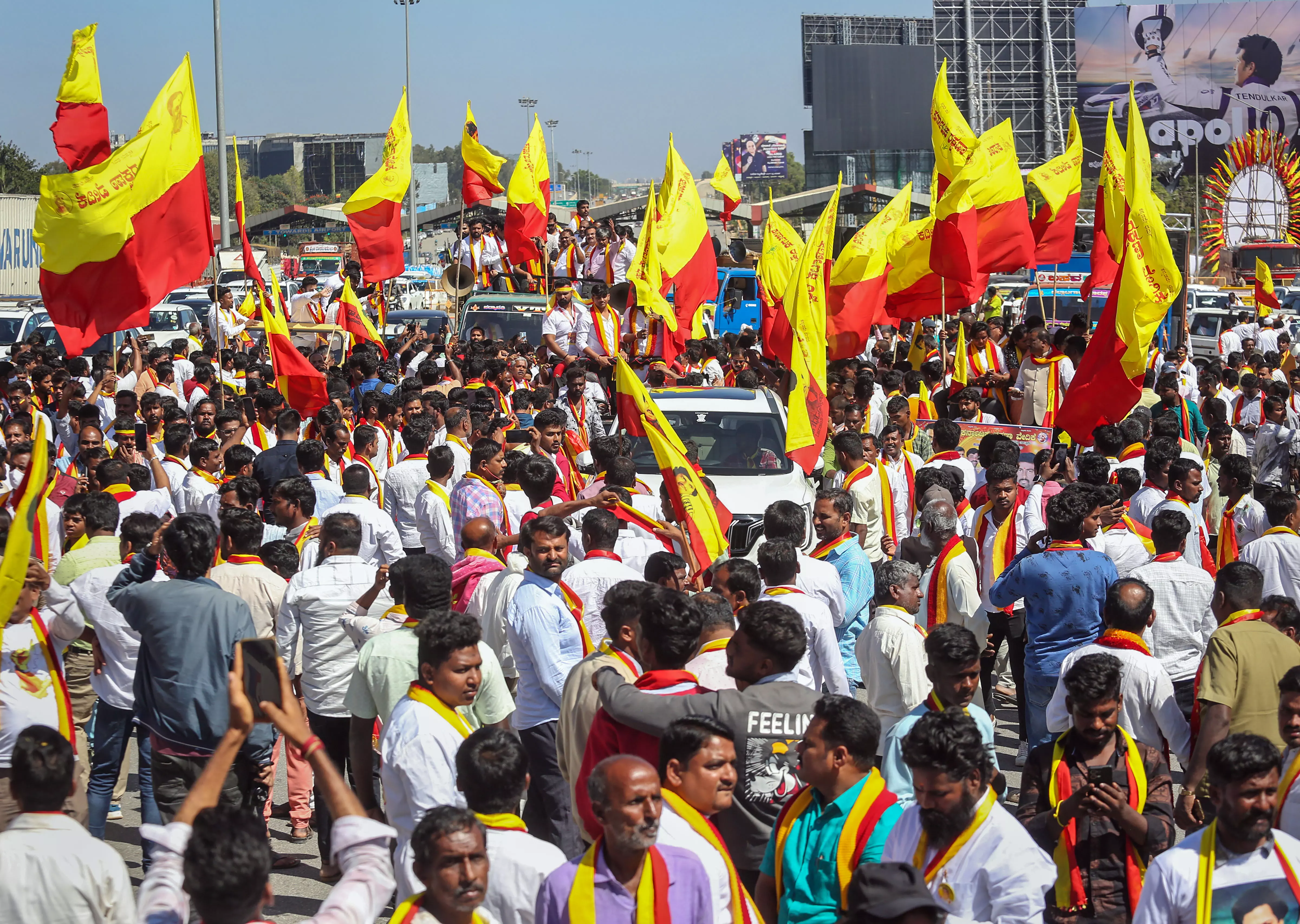 Karnataka Rakshana Vedike (Narayana Gowda faction), Karnataka, Pro Kannada