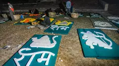 Ayodhya preparing for PMs visit: Workers craft floral designs inspired by Lord Ram