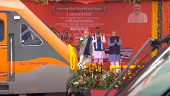 Ayodhya railway station, PM Modi flags off train