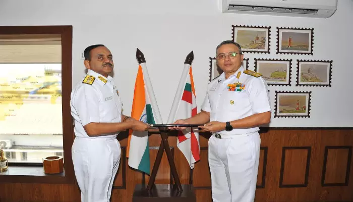 Southern Naval Command has change of guard; Vice-Admiral V Srinivas takes charge