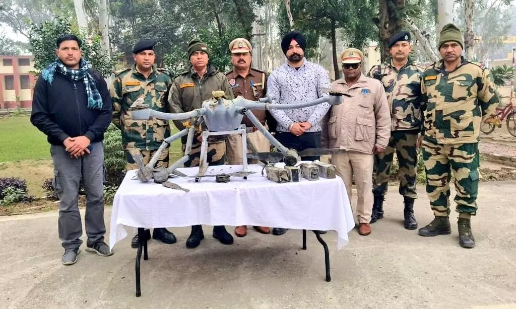 107 Pakistani drones shot down, recovered by BSF along Punjab border in 2023
