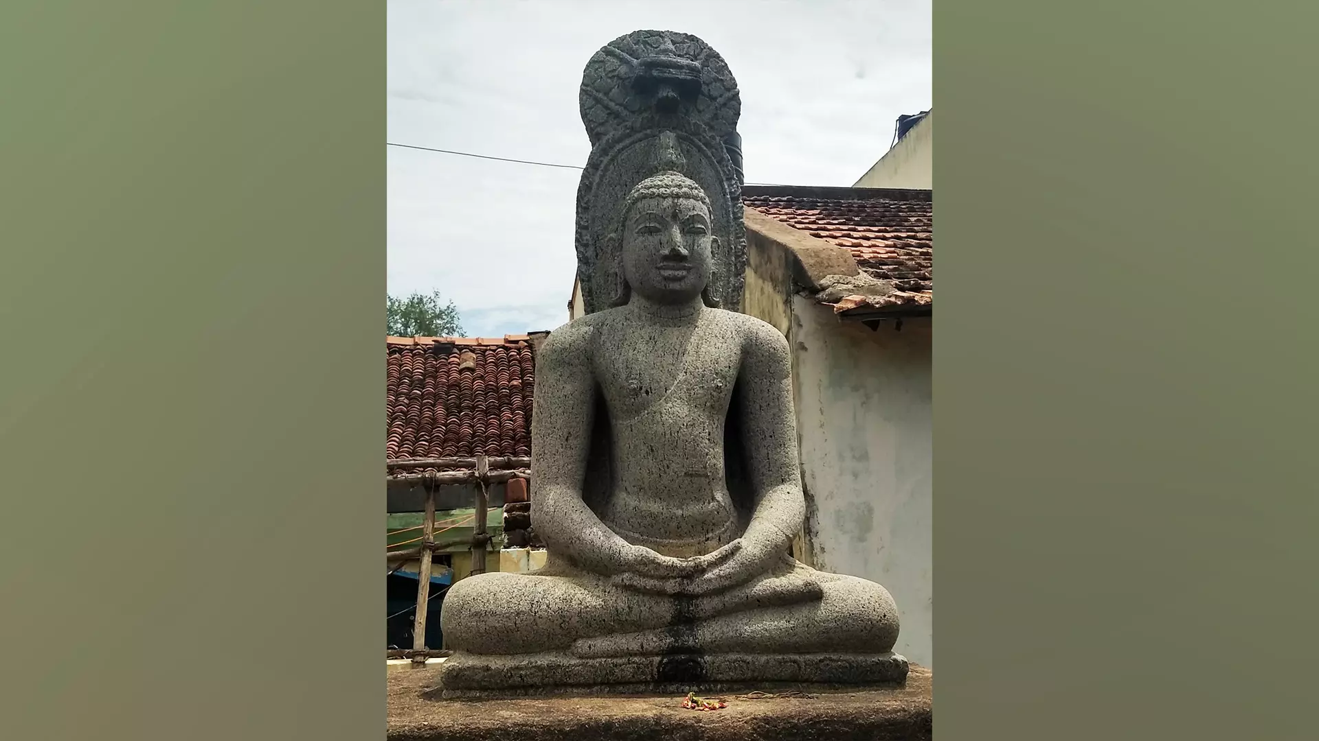 A Buddha statute found in Jayankondacholapuram of Ariyalur district, Tamil Nadu.