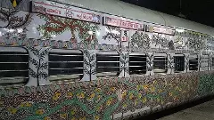 Two arrested after they light bonfire in running train to beat the cold