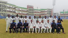Pondicherry chased down 50 runs in 13 overs. Photo: Pondicherry Cricket Association