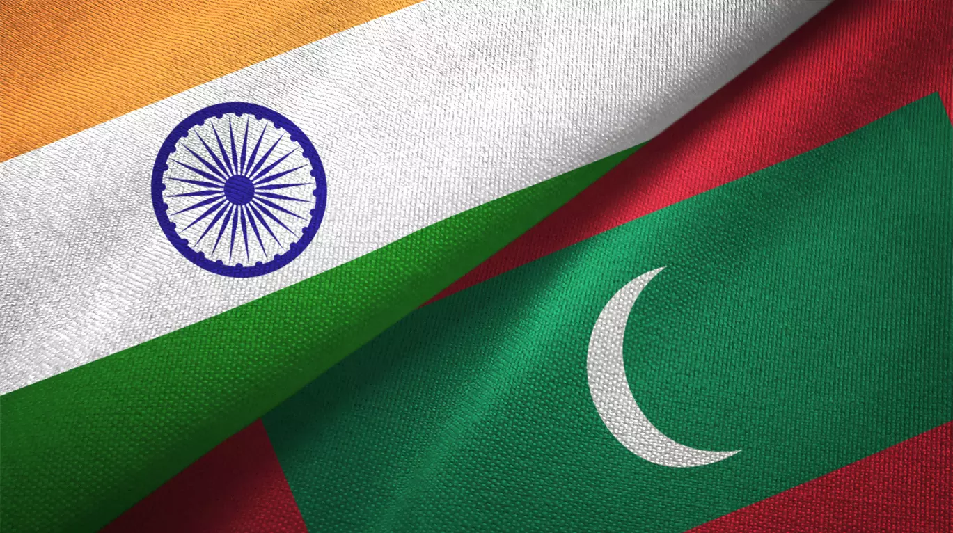 India-Maldives relations, India, Maldives flags