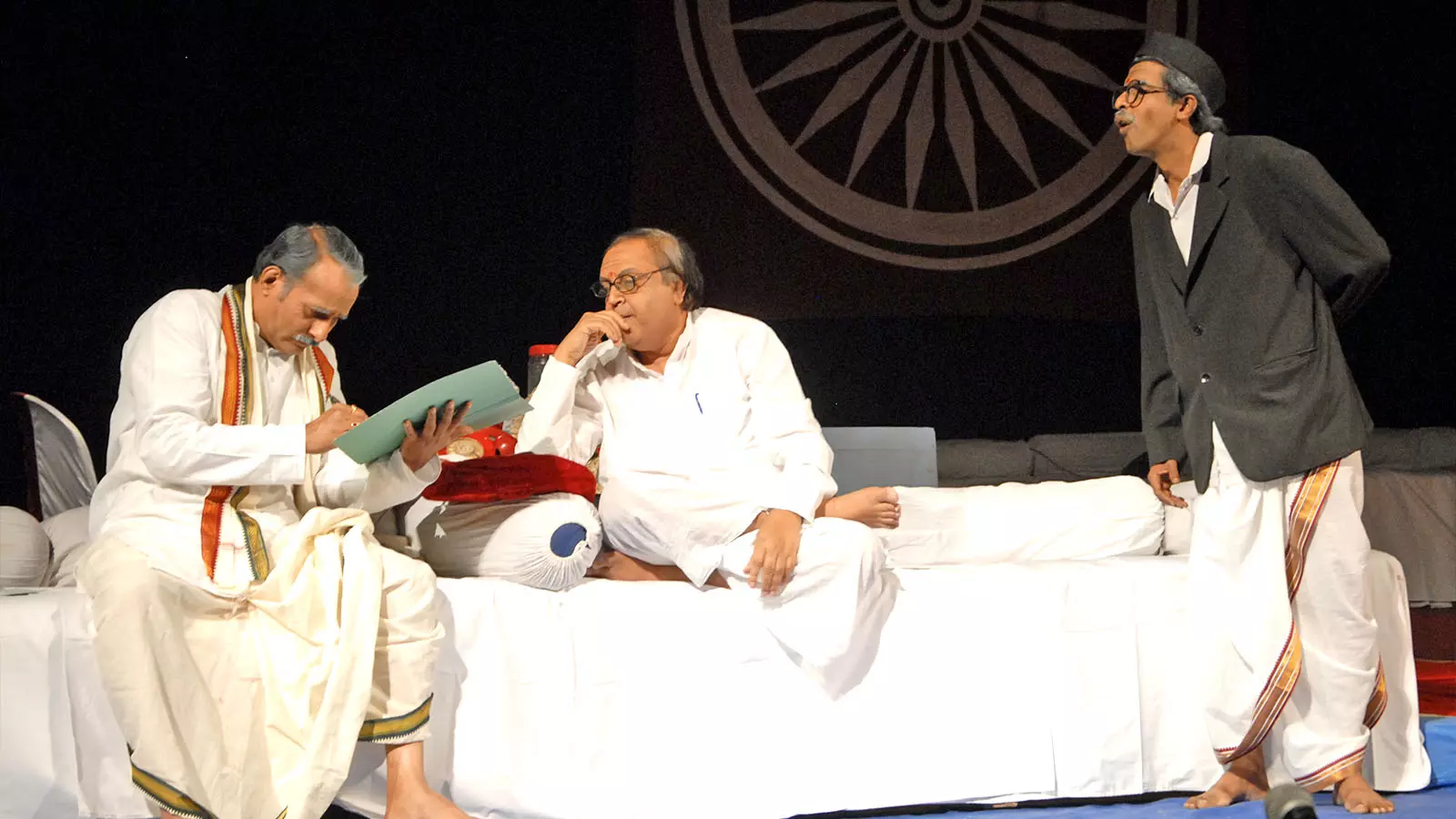 Chandru says the degradation of politics over the years has contributed to the success of the play. 