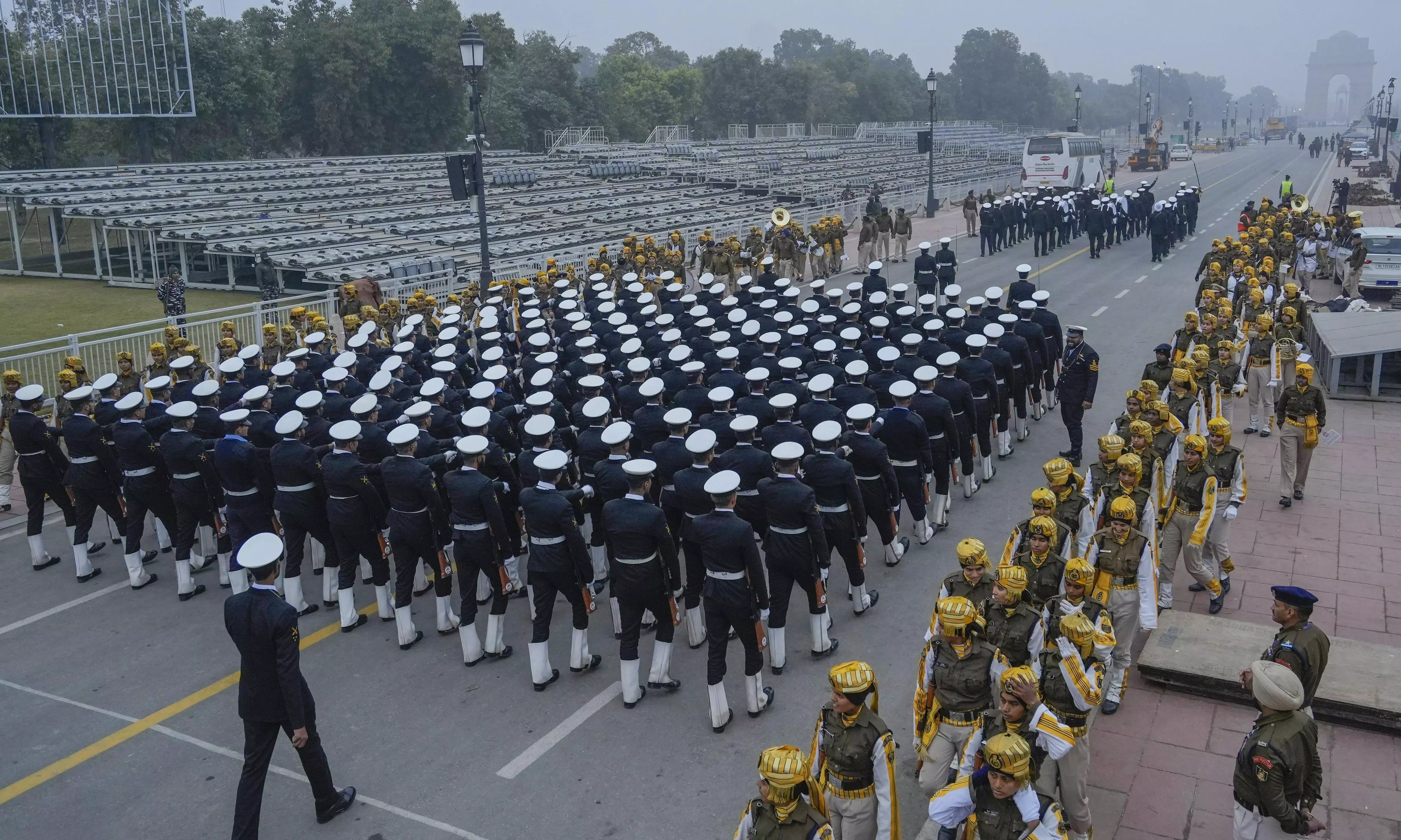 Republic Day parade rehearsals