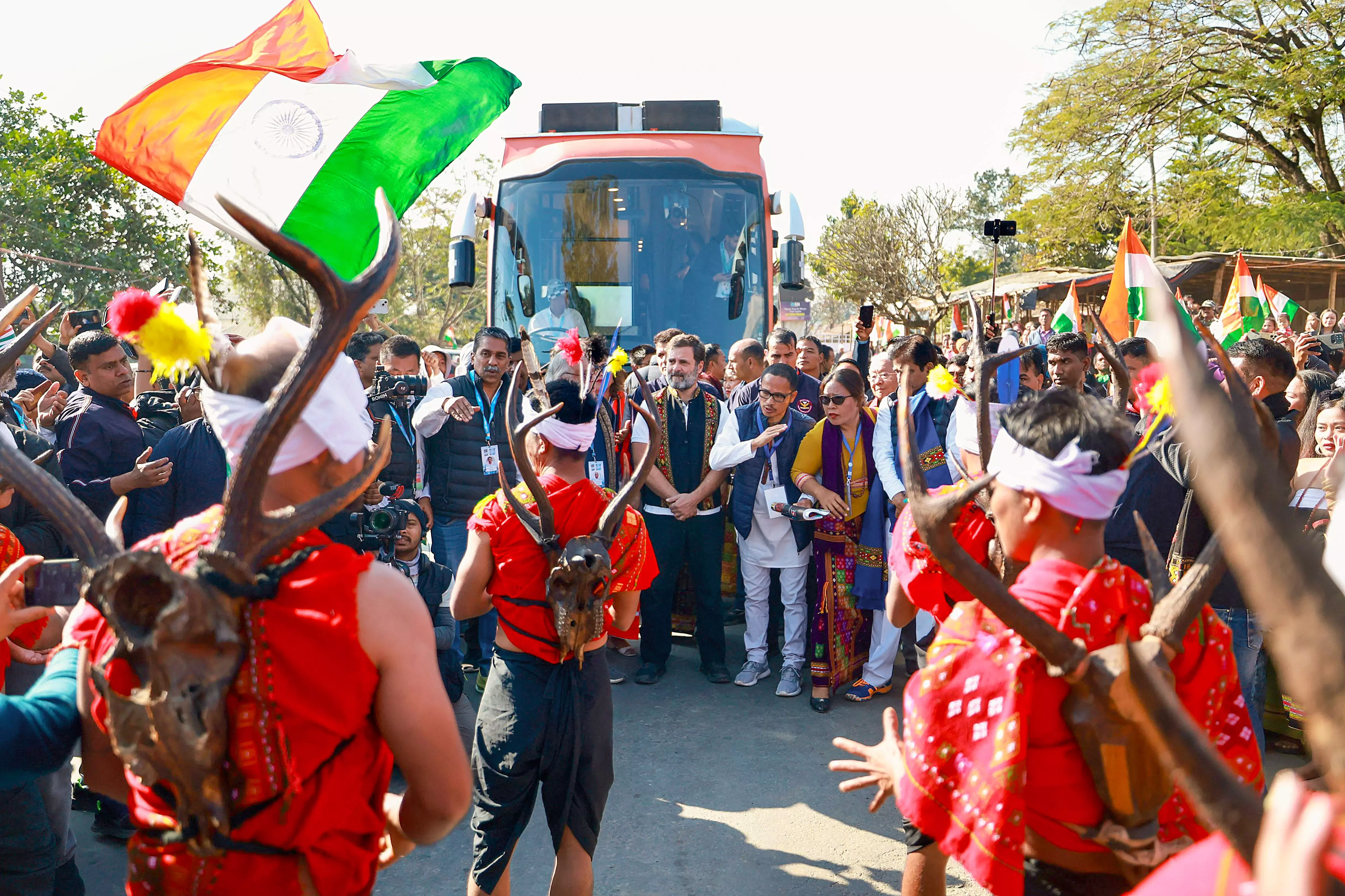 Bharat Jodo Nyay Yatra Rahul Interacts With People On Second Day In Manipur 