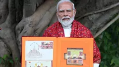 PM Modi releases commemorative postage stamps on Ram temple