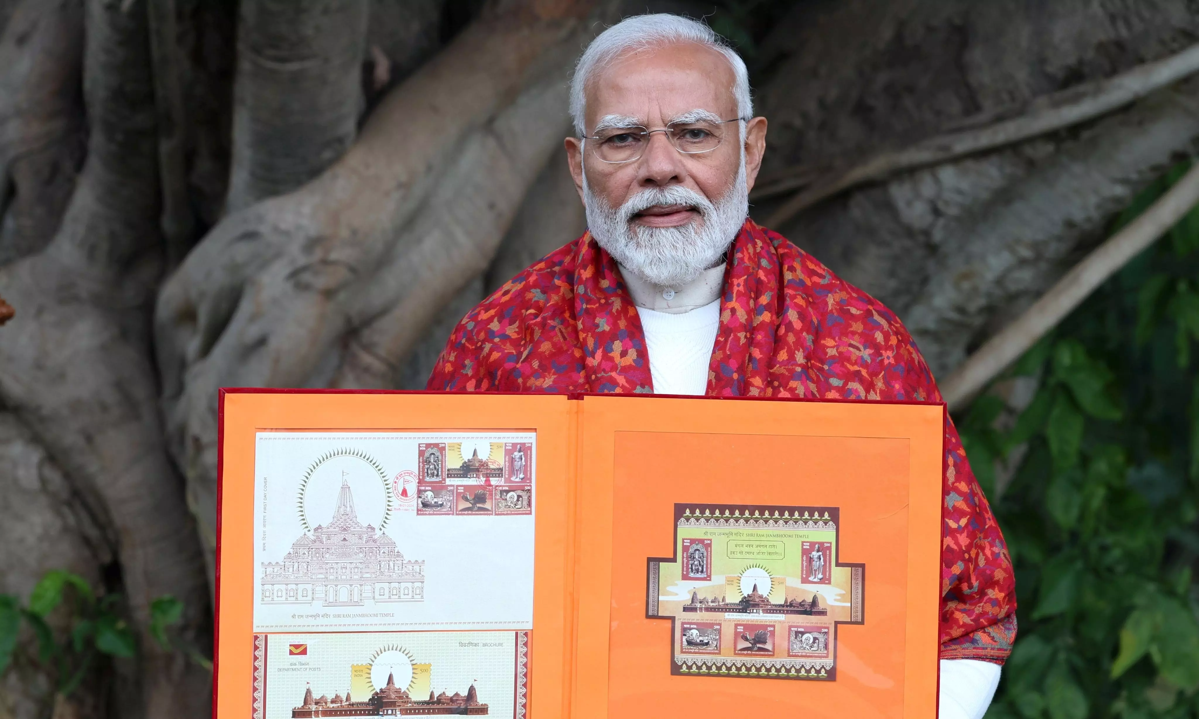 PM Modi releases commemorative postage stamps on Ram temple