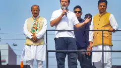 Nyay Yatra: Rahul gives flying kisses to crowd shouting Jai Shri Ram, Modi, Modi