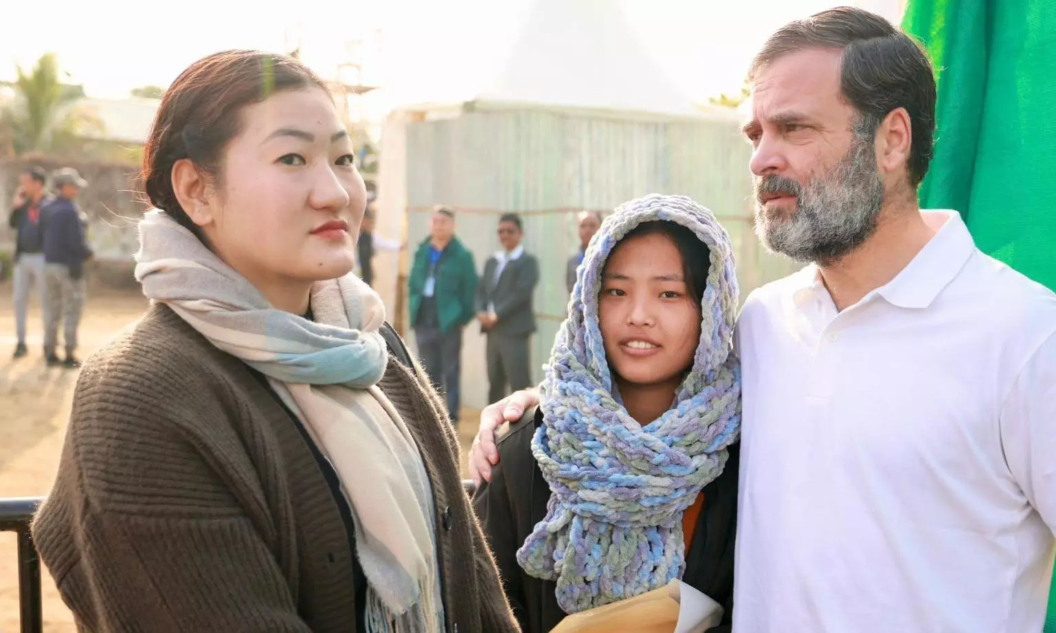 Rahul Gandhi meets Arunachal woman whose father-in-law was abducted by PLA