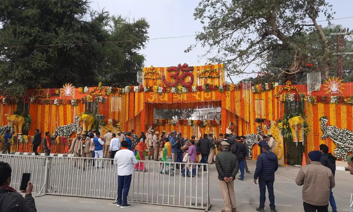 Ram temple: Festivity, fervour and chaos in Ayodhya ahead of mega Monday