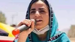 Hundreds of people turn out to greet Mahrang Baloch