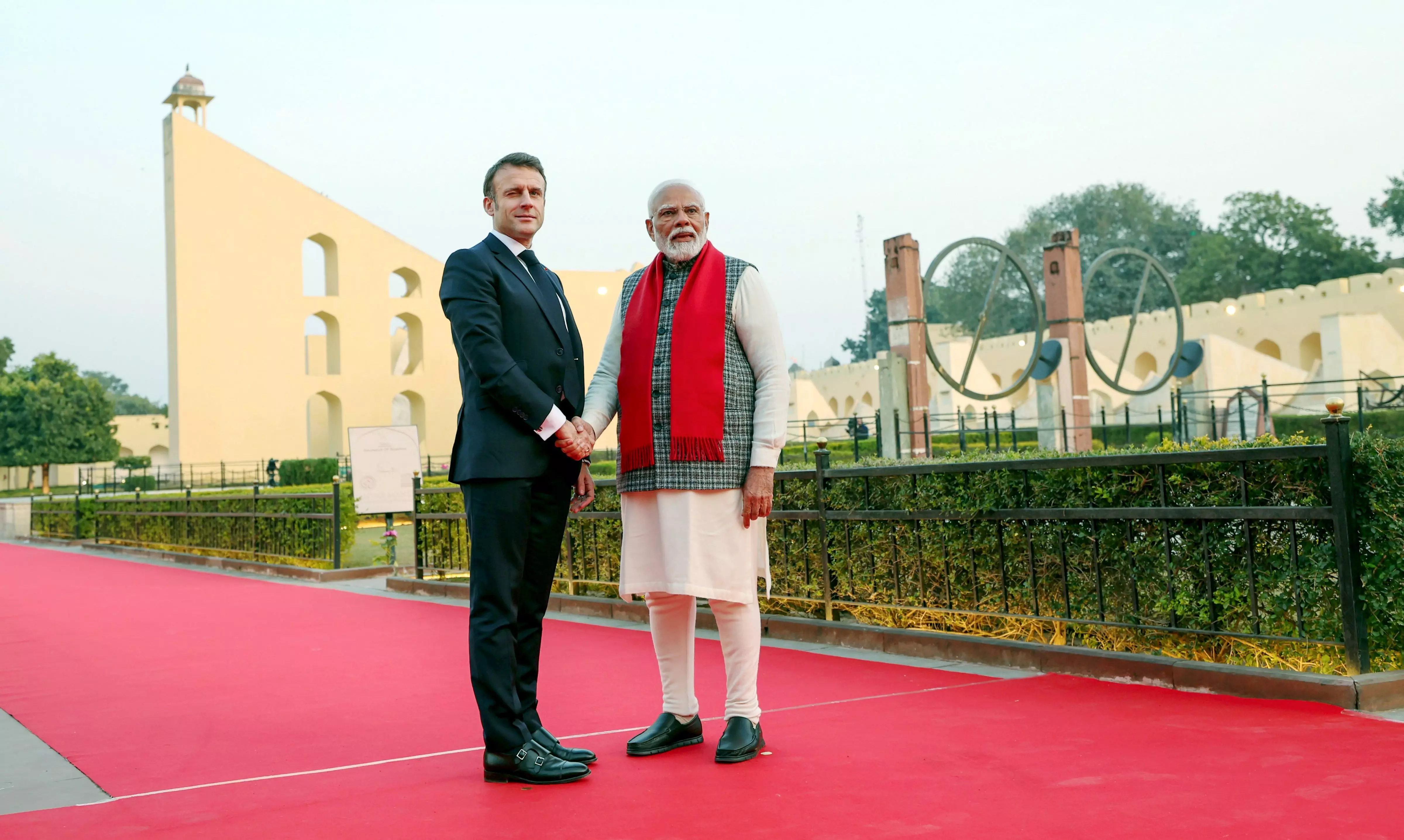 Modi, Macron hold ‘productive’ talks on defence, trade; aim to strengthen bilateral ties