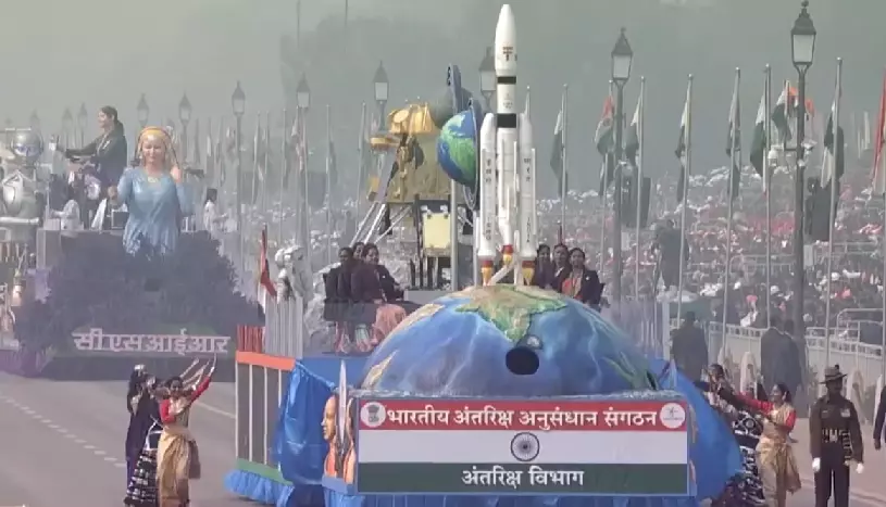 Chandrayaan-3, Aditya L-1 get prominence in ISRO R-Day tableau