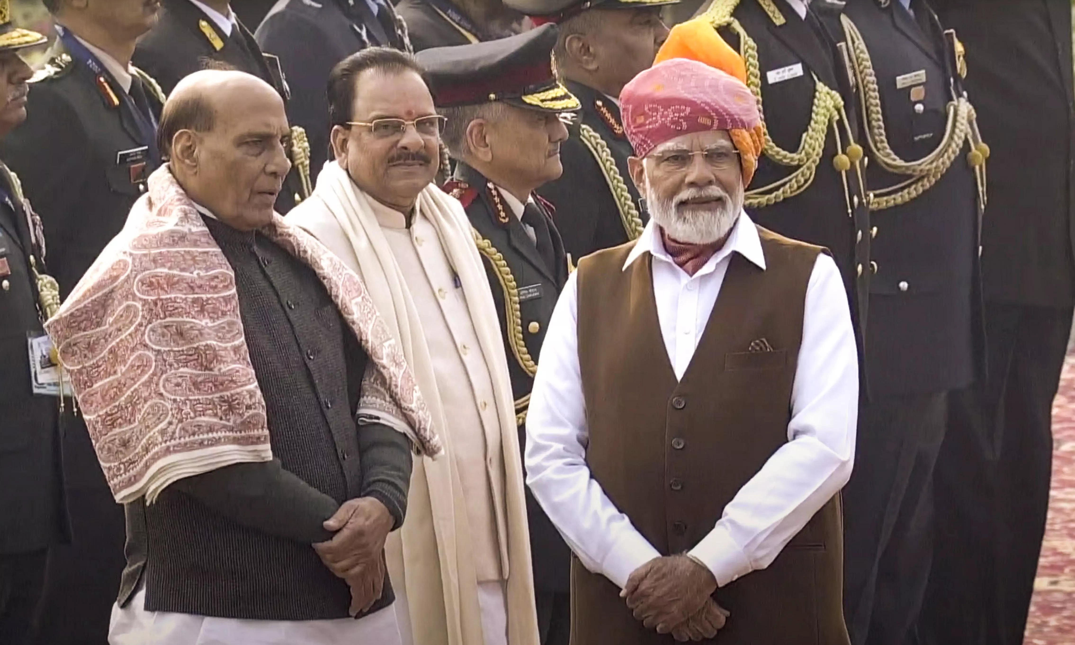 On 75th Republic Day, PM Modi wears multi-coloured bandhani turban