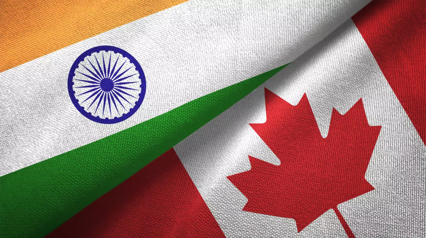 India and Canada flag
