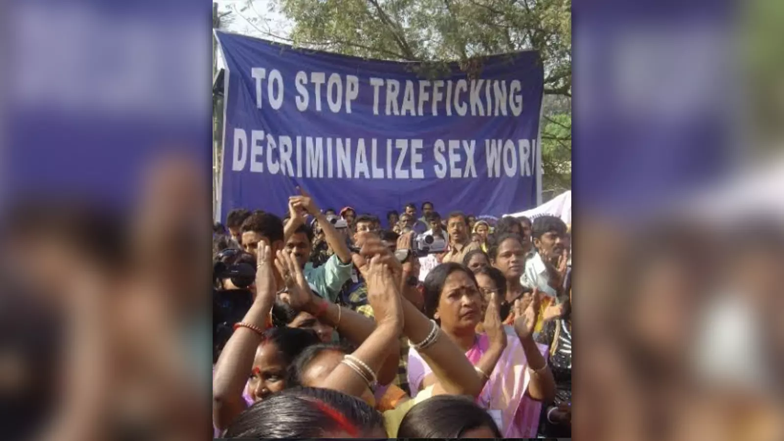 A Durbar Mahila Samanwaya Committee protest demanding legalisation of sex trade.