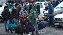 Road, air traffic hit by snowfall in Kashmir, avalanche warning issued for hilly areas