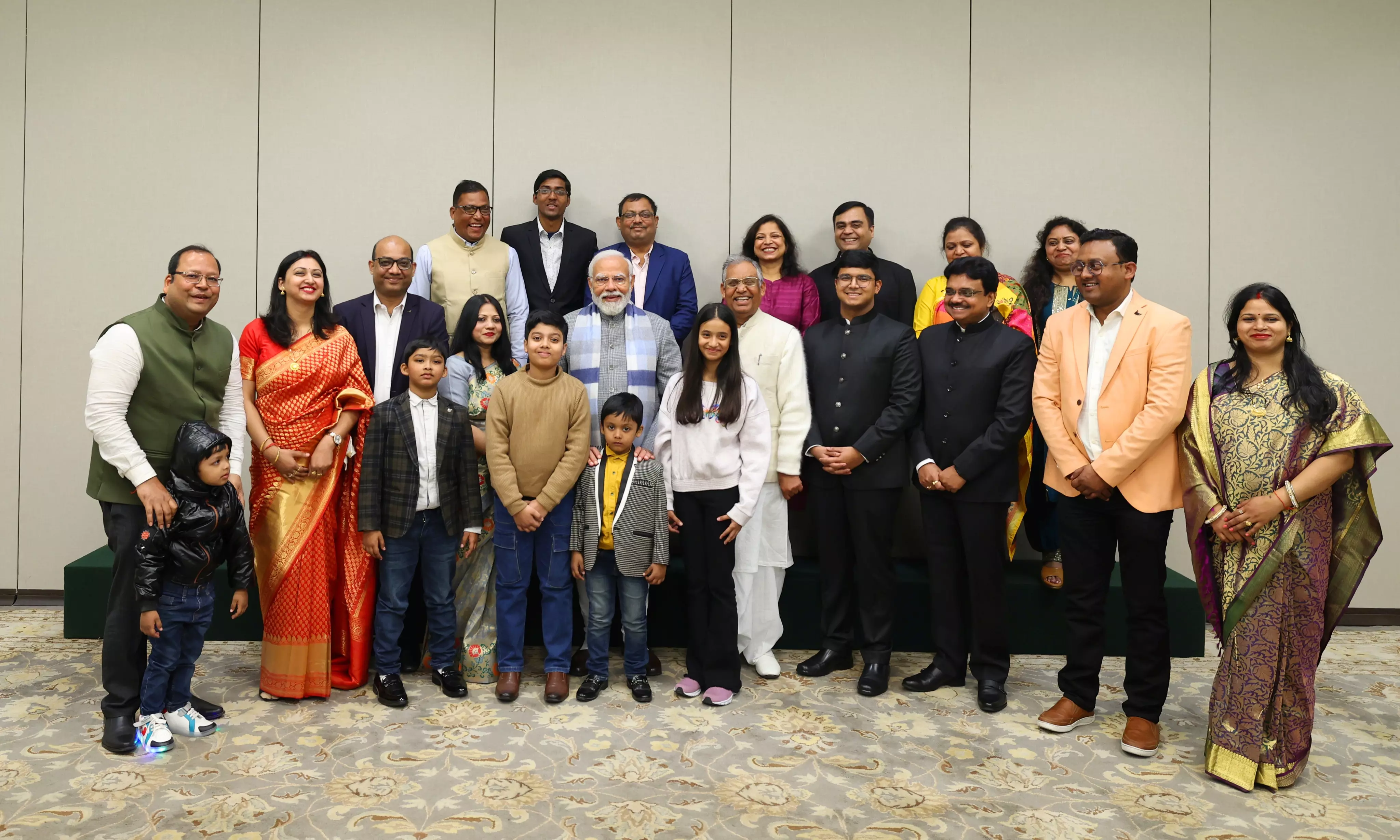 PM Modi meets family members of former Bihar CM Karpoori Thakur