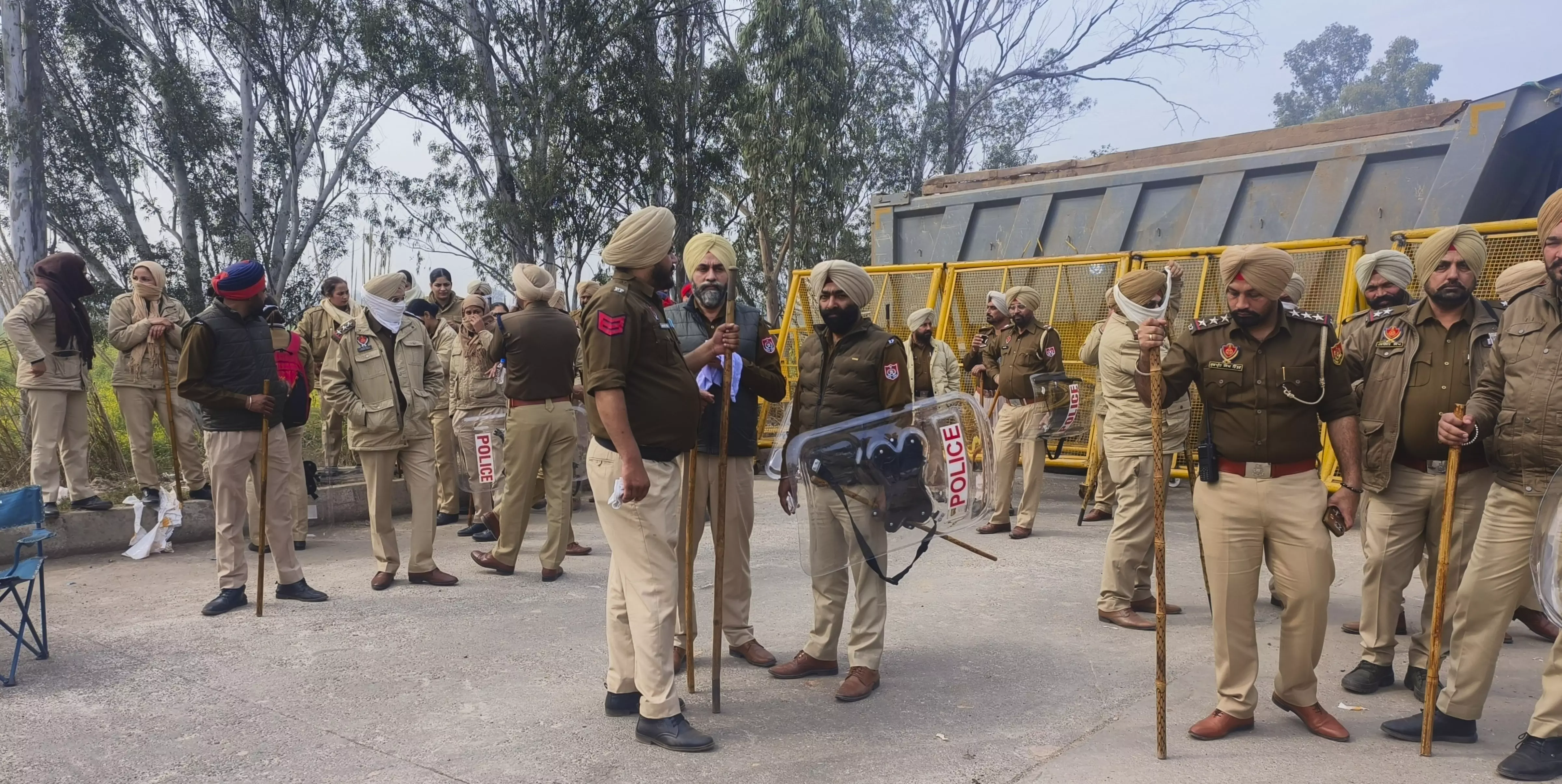 Farmers protest