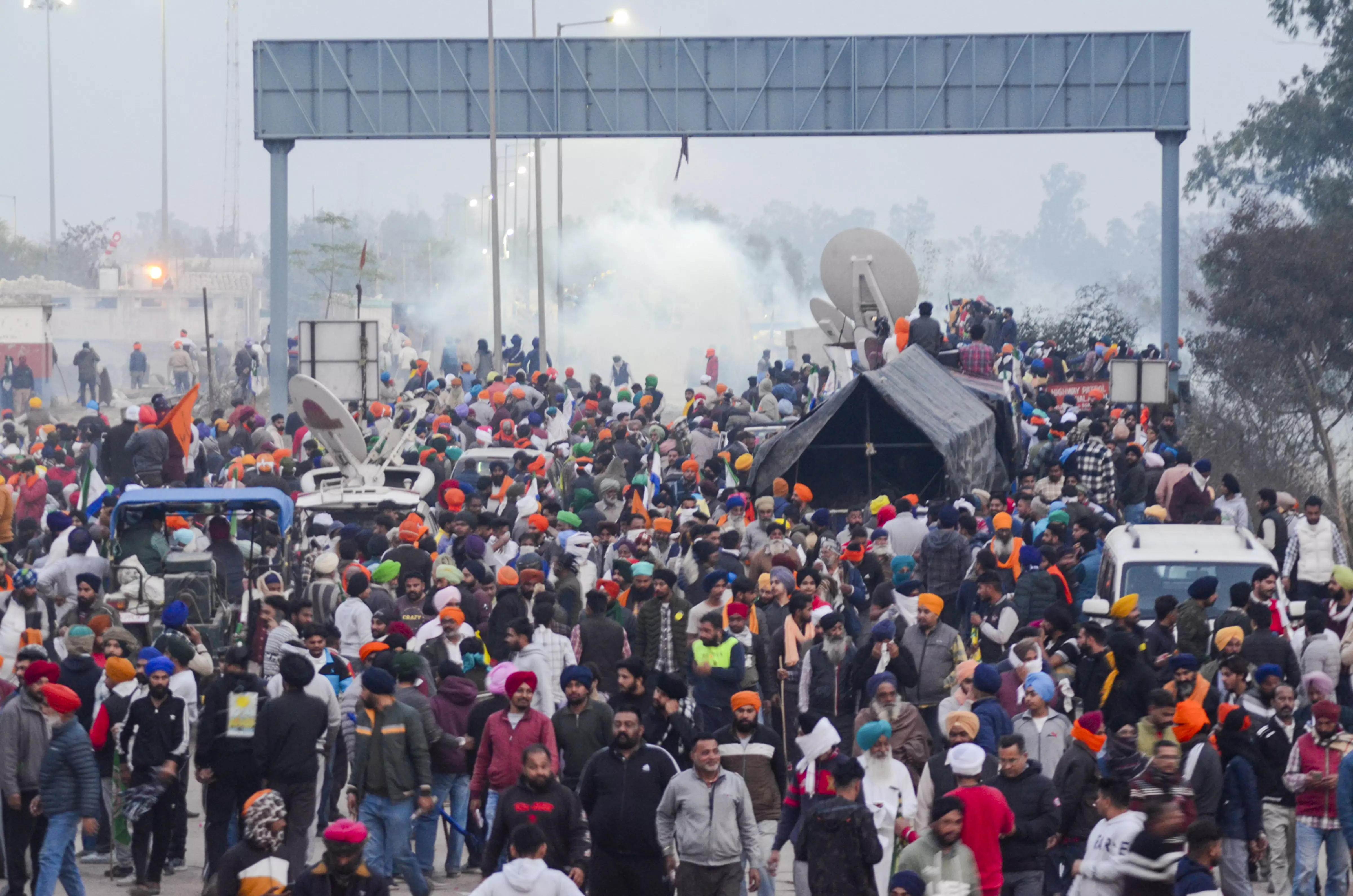 Farmers protest