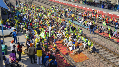 Delhi Chalo protest: Trains diverted as farmers squat on tracks in Punjab