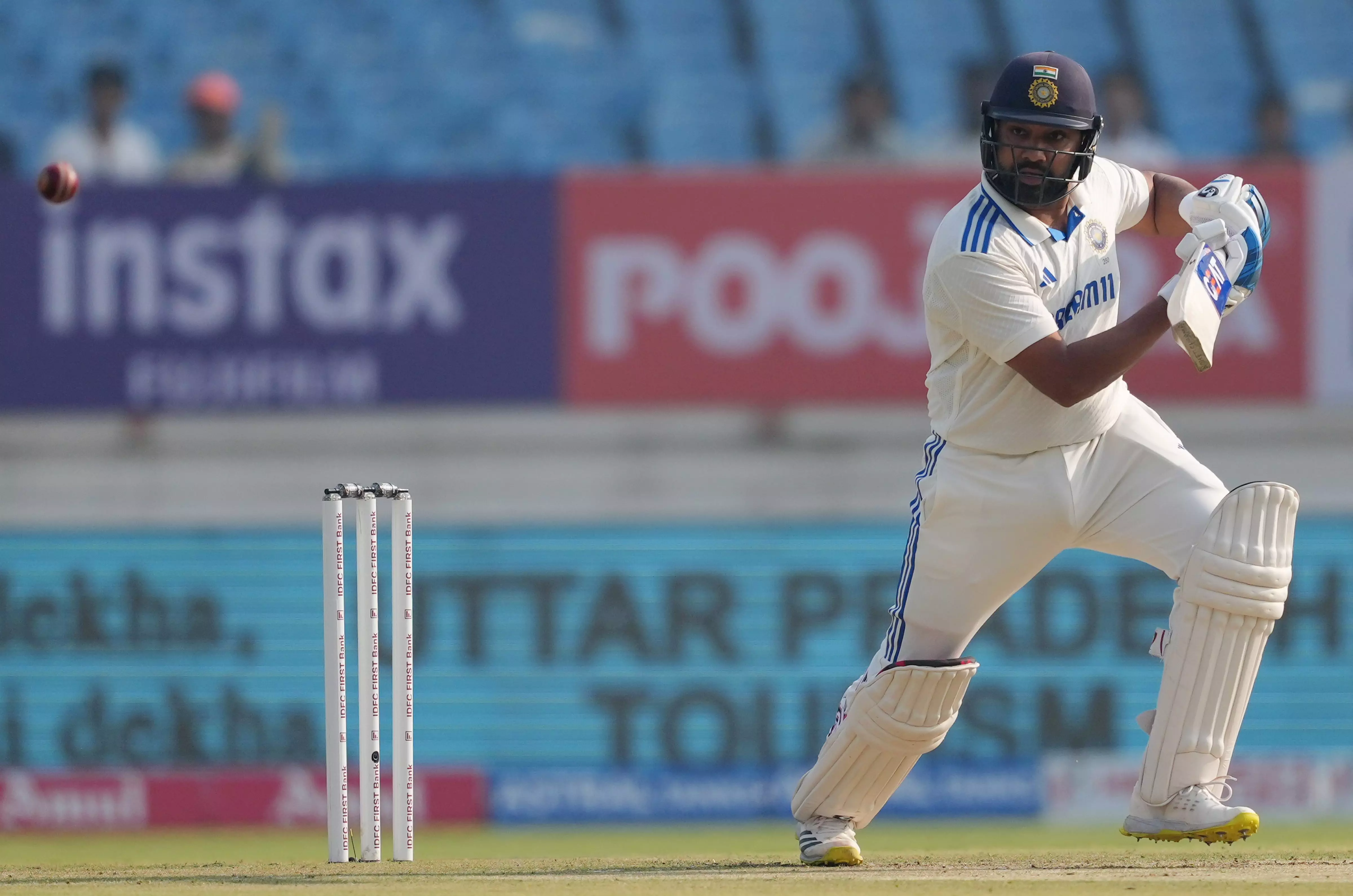 3rd Test: Rohit Sharma hits half-century; India 93/3 at lunch on Day 1