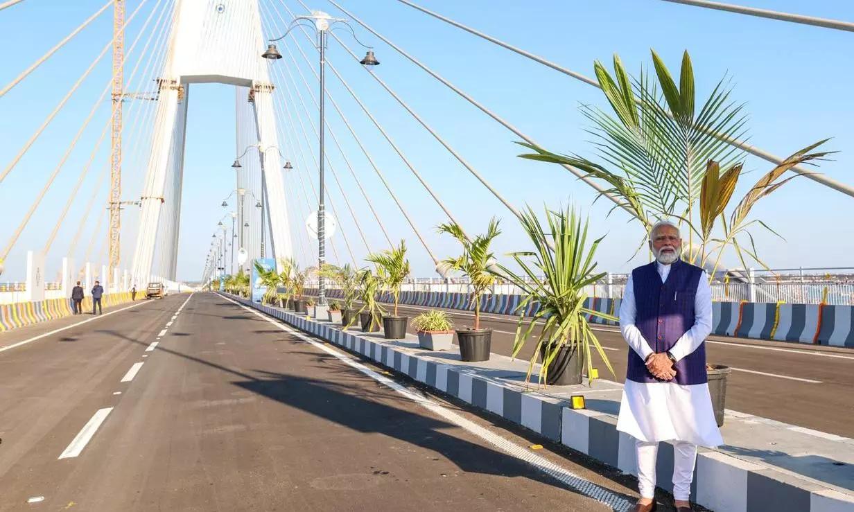 Gujarat: PM Modi inaugurates ‘Sudarshan Setu’, India’s longest cable-stayed bridge