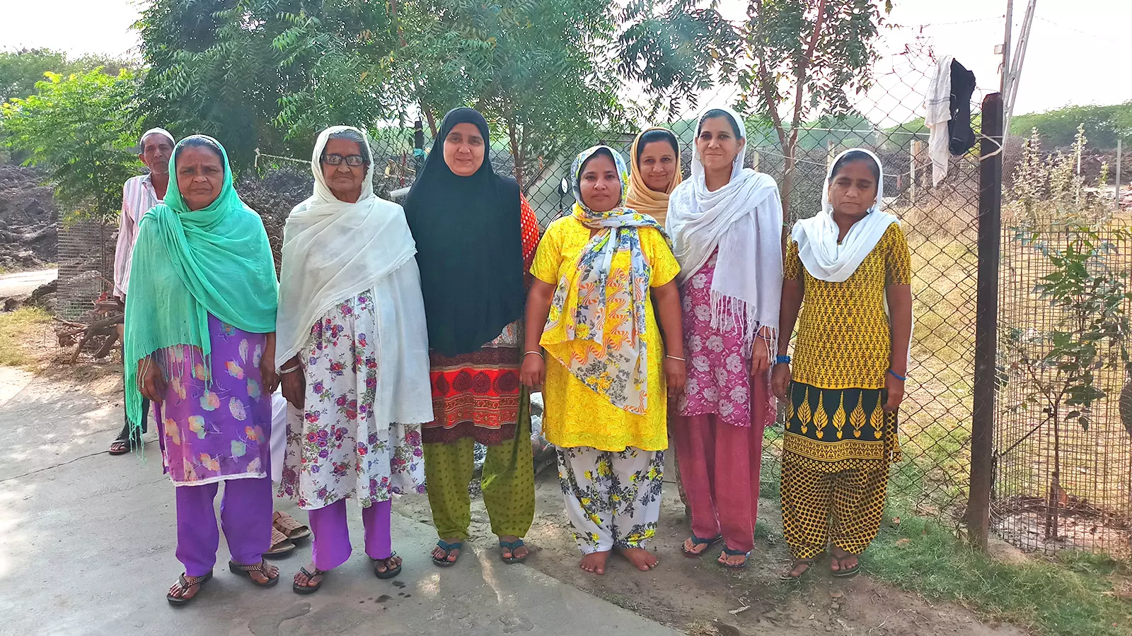 Women survivors of sexual violence who now live in Rakhiyal camp.
