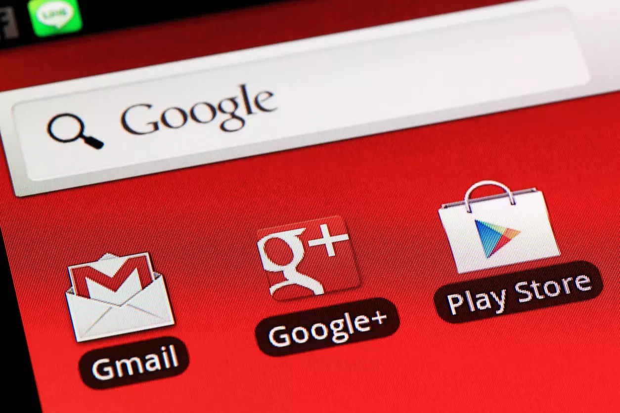 Google, Gmail, Play Store, Google+
