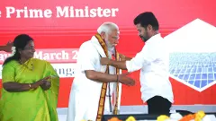 PM  like elder brother, says Telangana CM; seeks support to develop state like Gujarat