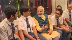 PM Modi unveils Kolkata Metro’s underwater stretch, takes ride with schoolkids
