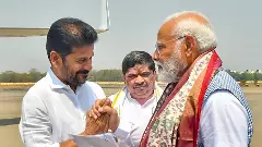 Revanth Reddy with Modi