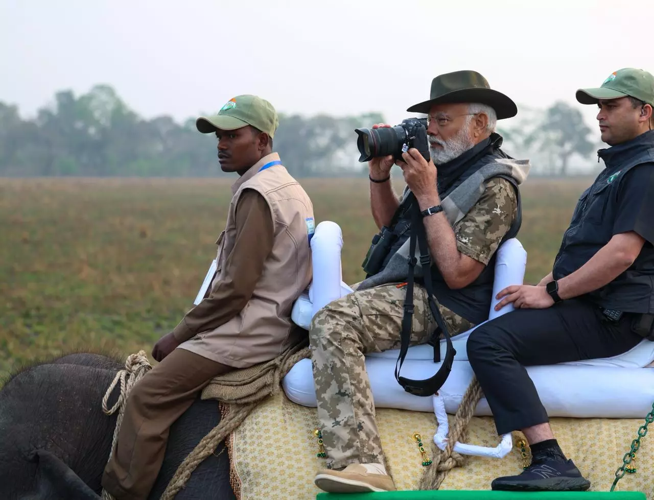 PM visits Kaziranga National Park in Assam