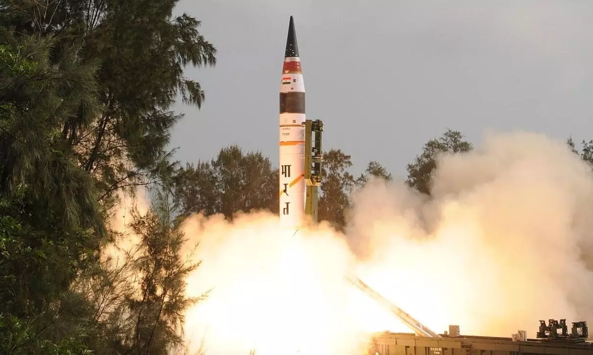 PM Modi lauds DRDO for Mission Divyastra, first flight test of Agni-5 missile