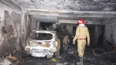 Fire in Delhi residential building