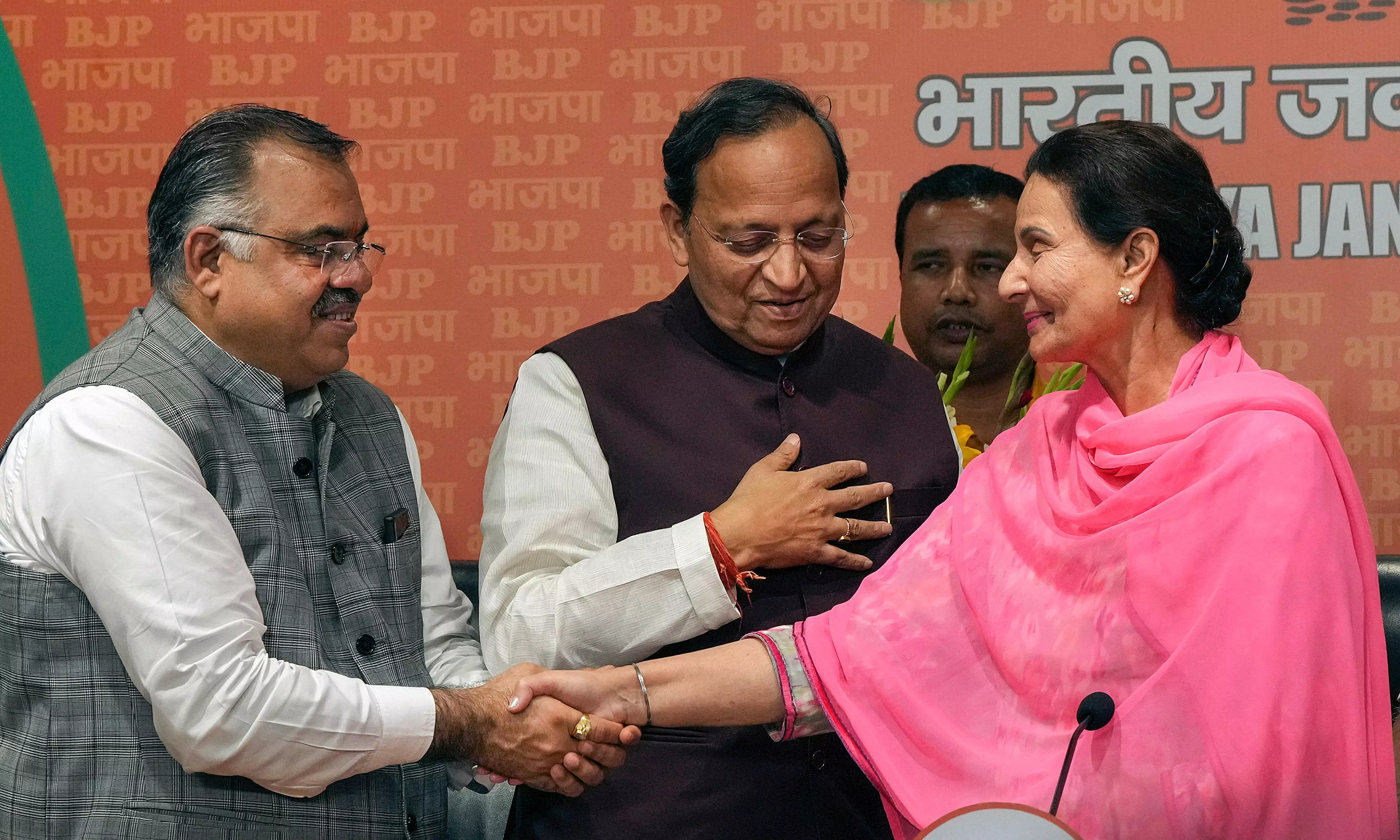 Suspended Congress MP Preneet Kaur joins BJP, lauds PM Modis leadership