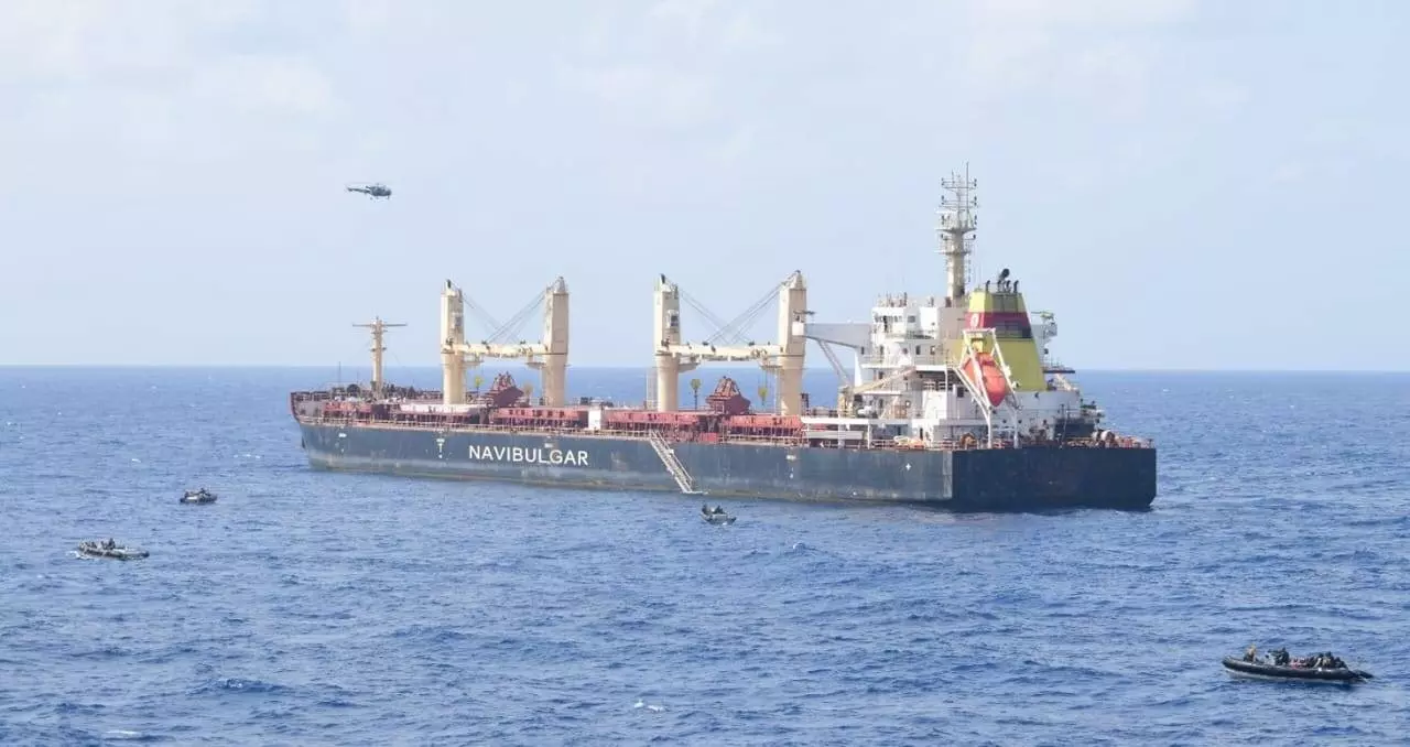 IAF and Navy jointly rescue crew of hijacked vessel from Somali pirates